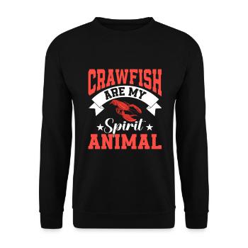 Crawfish Gifts - Unisex Pullover - Schwarz - Vorne - Alina (178cm) & Michal (187cm)