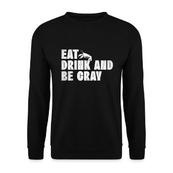 Crawfish Gifts - Unisex Pullover - Schwarz - Vorne - Alina (178cm) & Michal (187cm)