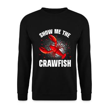Crawfish Gifts - Unisex Pullover - Schwarz - Vorne - Alina (178cm) & Michal (187cm)