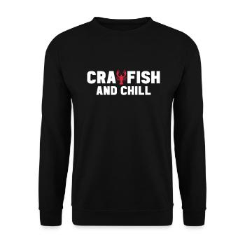 Crawfish Gifts - Unisex Pullover - Schwarz - Vorne - Alina (178cm) & Michal (187cm)