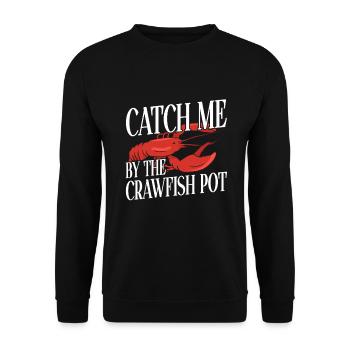 Crawfish Gifts - Unisex Pullover - Schwarz - Vorne - Alina (178cm) & Michal (187cm)