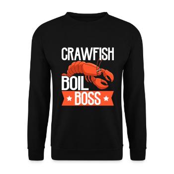 Crawfish Gifts - Unisex Pullover - Schwarz - Vorne - Alina (178cm) & Michal (187cm)