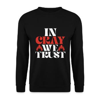 Crawfish Gifts - Unisex Pullover - Schwarz - Vorne - Alina (178cm) & Michal (187cm)
