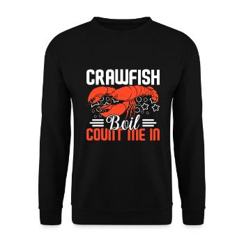 Crawfish Gifts - Unisex Pullover - Schwarz - Vorne - Alina (178cm) & Michal (187cm)