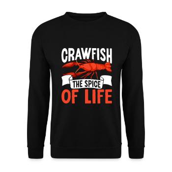 Crawfish Gifts - Unisex Pullover - Schwarz - Vorne - Alina (178cm) & Michal (187cm)