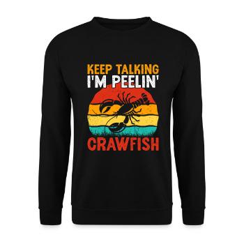 Crawfish Gifts - Unisex Pullover - Schwarz - Vorne - Alina (178cm) & Michal (187cm)