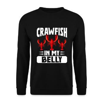Crawfish Gifts - Unisex Pullover - Schwarz - Vorne - Alina (178cm) & Michal (187cm)