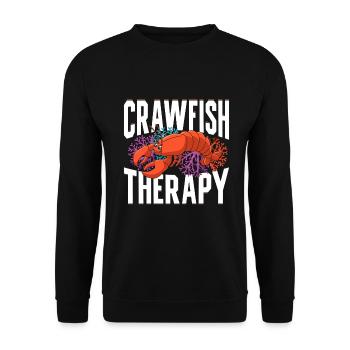 Crawfish Gifts - Unisex Pullover - Schwarz - Vorne - Alina (178cm) & Michal (187cm)