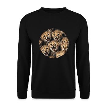 Gepard - Unisex Pullover - Schwarz - Vorne - Alina (178cm) & Michal (187cm)