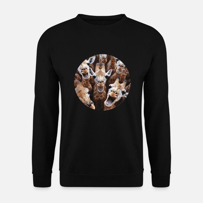 Giraffe - Unisex Pullover - Schwarz