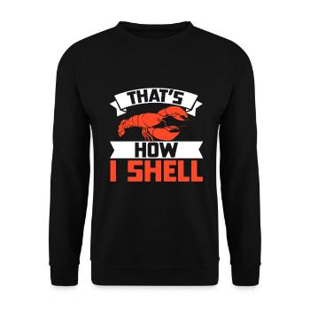 Crawfish Gifts - Unisex Pullover - Schwarz - Vorne - Alina (178cm) & Michal (187cm)