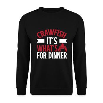 Crawfish Gifts - Unisex Pullover - Schwarz - Vorne - Alina (178cm) & Michal (187cm)
