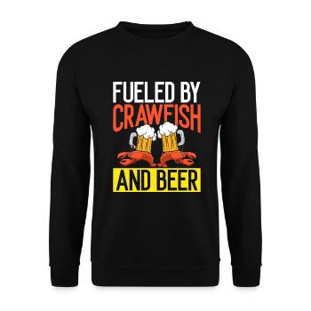 Crawfish Gifts - Unisex Sweatshirt - black - Front - Alina (178cm) & Michal (187cm)