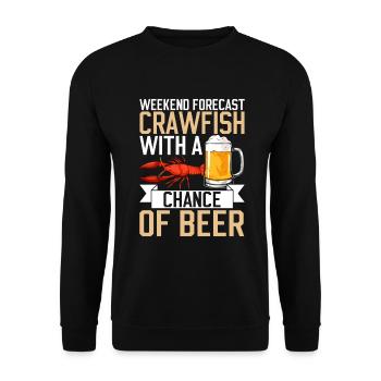 Crawfish Gifts - Unisex Pullover - Schwarz - Vorne - Alina (178cm) & Michal (187cm)