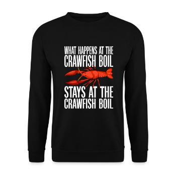 Crawfish Gifts - Unisex Pullover - Schwarz - Vorne - Alina (178cm) & Michal (187cm)