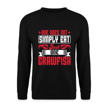 Crawfish Gifts - Unisex Pullover - Schwarz - Vorne - Alina (178cm) & Michal (187cm)