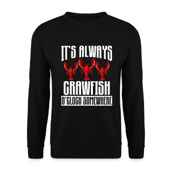 Crawfish Gifts - Unisex Pullover - Schwarz - Vorne - Alina (178cm) & Michal (187cm)