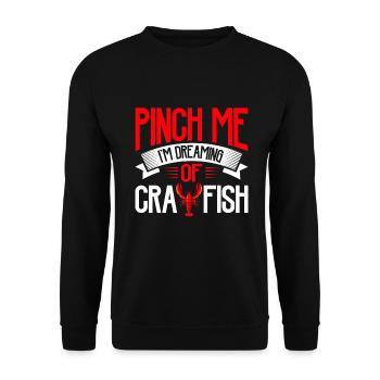 Crawfish Gifts - Unisex Sweatshirt - black - Front - Alina (178cm) & Michal (187cm)