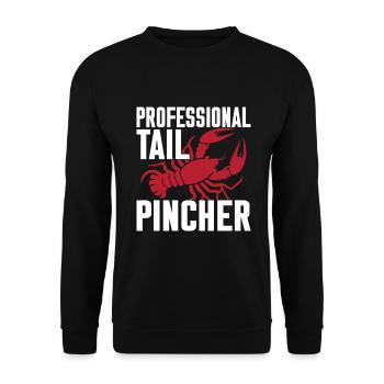 Crawfish Gifts - Unisex Pullover - Schwarz - Vorne - Alina (178cm) & Michal (187cm)