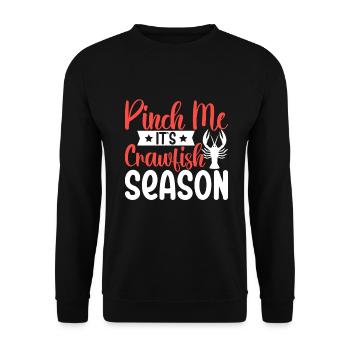Crawfish Gifts - Unisex Pullover - Schwarz - Vorne - Alina (178cm) & Michal (187cm)