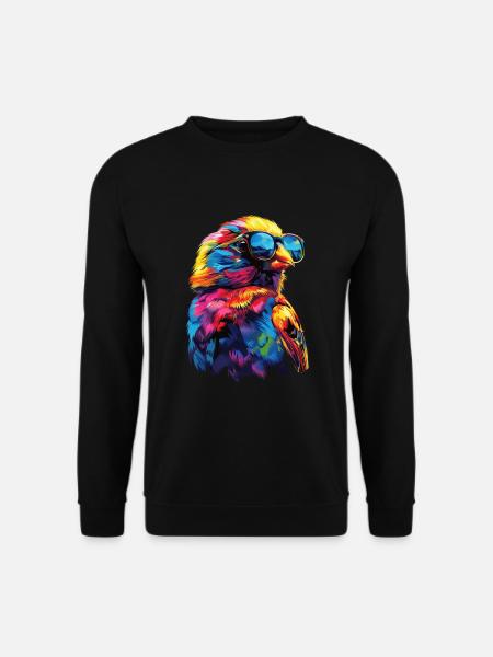 Finch Bird - Unisex Pullover - Schwarz