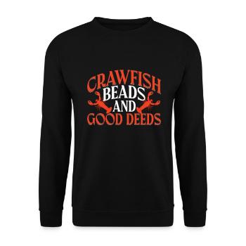 Crawfish Gifts - Unisex Pullover - Schwarz - Vorne - Alina (178cm) & Michal (187cm)