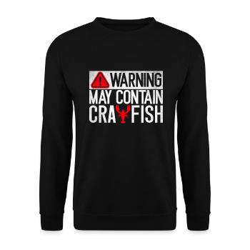 Crawfish Gifts - Unisex Pullover - Schwarz - Vorne - Alina (178cm) & Michal (187cm)