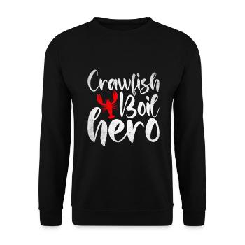 Crawfish Gifts - Unisex Pullover - Schwarz - Vorne - Alina (178cm) & Michal (187cm)