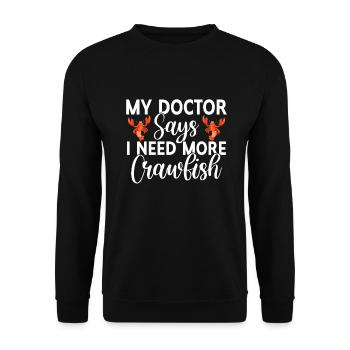Crawfish Gifts - Unisex Pullover - Schwarz - Vorne - Alina (178cm) & Michal (187cm)