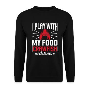 Crawfish Gifts - Unisex Pullover - Schwarz - Vorne - Alina (178cm) & Michal (187cm)