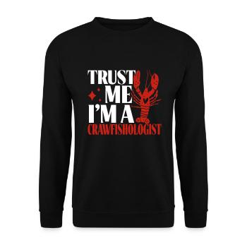 Crawfish Gifts - Unisex Pullover - Schwarz - Vorne - Alina (178cm) & Michal (187cm)