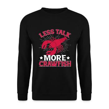 Crawfish Gifts - Unisex Pullover - Schwarz - Vorne - Alina (178cm) & Michal (187cm)