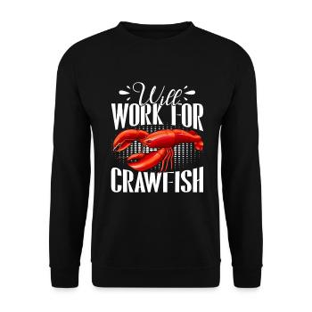 Crawfish Gifts - Unisex Pullover - Schwarz - Vorne - Alina (178cm) & Michal (187cm)