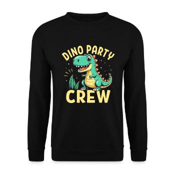 Décorations de fête de dinosaures - Sweat-shirt Unisexe - noir - Devant - Alina (178cm) & Michal (187cm)