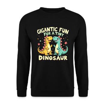 Décorations de fête de dinosaures - Sweat-shirt Unisexe - noir - Devant - Alina (178cm) & Michal (187cm)
