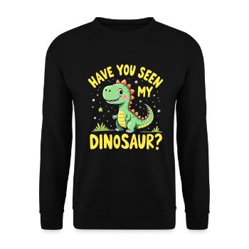 Décorations de fête de dinosaures - Sweat-shirt Unisexe - noir - Devant - Alina (178cm) & Michal (187cm)