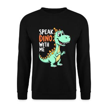 Décorations de fête de dinosaures - Sweat-shirt Unisexe - noir - Devant - Alina (178cm) & Michal (187cm)