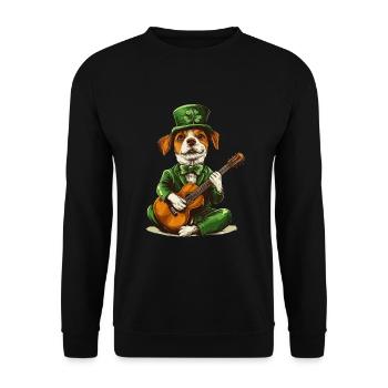 Hund - Unisex Pullover - Schwarz - Vorne - Alina (178cm) & Michal (187cm)