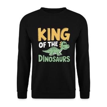 Décorations de fête de dinosaures - Sweat-shirt Unisexe - noir - Devant - Alina (178cm) & Michal (187cm)