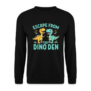 Décorations de fête de dinosaures - Sweat-shirt Unisexe - noir - Devant - Alina (178cm) & Michal (187cm)