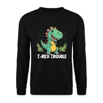Décorations de fête de dinosaures - Sweat-shirt Unisexe - noir - Devant - Alina (178cm) & Michal (187cm)
