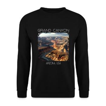 Grand Canyon - Unisex Pullover - Schwarz - Vorne - Alina (178cm) & Michal (187cm)