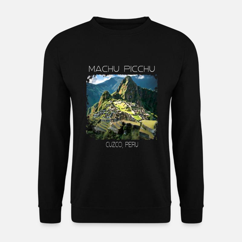 Machu Picchu - Unisex Pullover - Schwarz