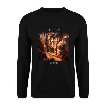 Petra - Unisex Pullover - Schwarz - Vorne - Alina (178cm) & Michal (187cm)
