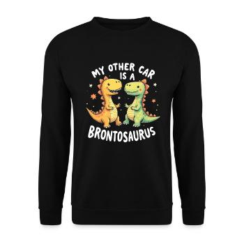 Décorations de fête de dinosaures - Sweat-shirt Unisexe - noir - Devant - Alina (178cm) & Michal (187cm)