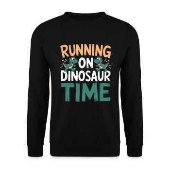Décorations de fête de dinosaures - Sweat-shirt Unisexe - noir - Devant - Alina (178cm) & Michal (187cm)