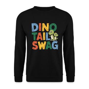 Décorations de fête de dinosaures - Sweat-shirt Unisexe - noir - Devant - Alina (178cm) & Michal (187cm)