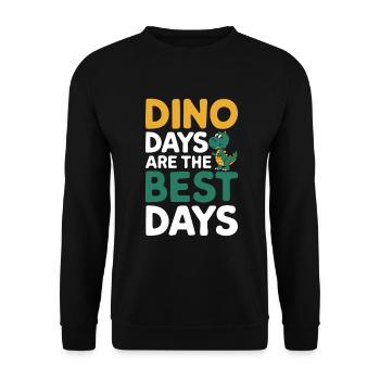 Décorations de fête de dinosaures - Sweat-shirt Unisexe - noir - Devant - Alina (178cm) & Michal (187cm)