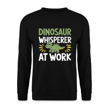 Décorations de fête de dinosaures - Sweat-shirt Unisexe - noir - Devant - Alina (178cm) & Michal (187cm)