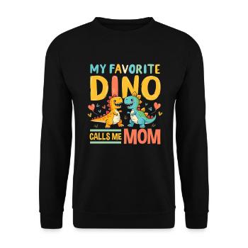 Décorations de fête de dinosaures - Sweat-shirt Unisexe - noir - Devant - Alina (178cm) & Michal (187cm)
